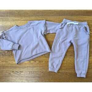 Little Bipsy Girls' Purple Jogger Set Size 4-5